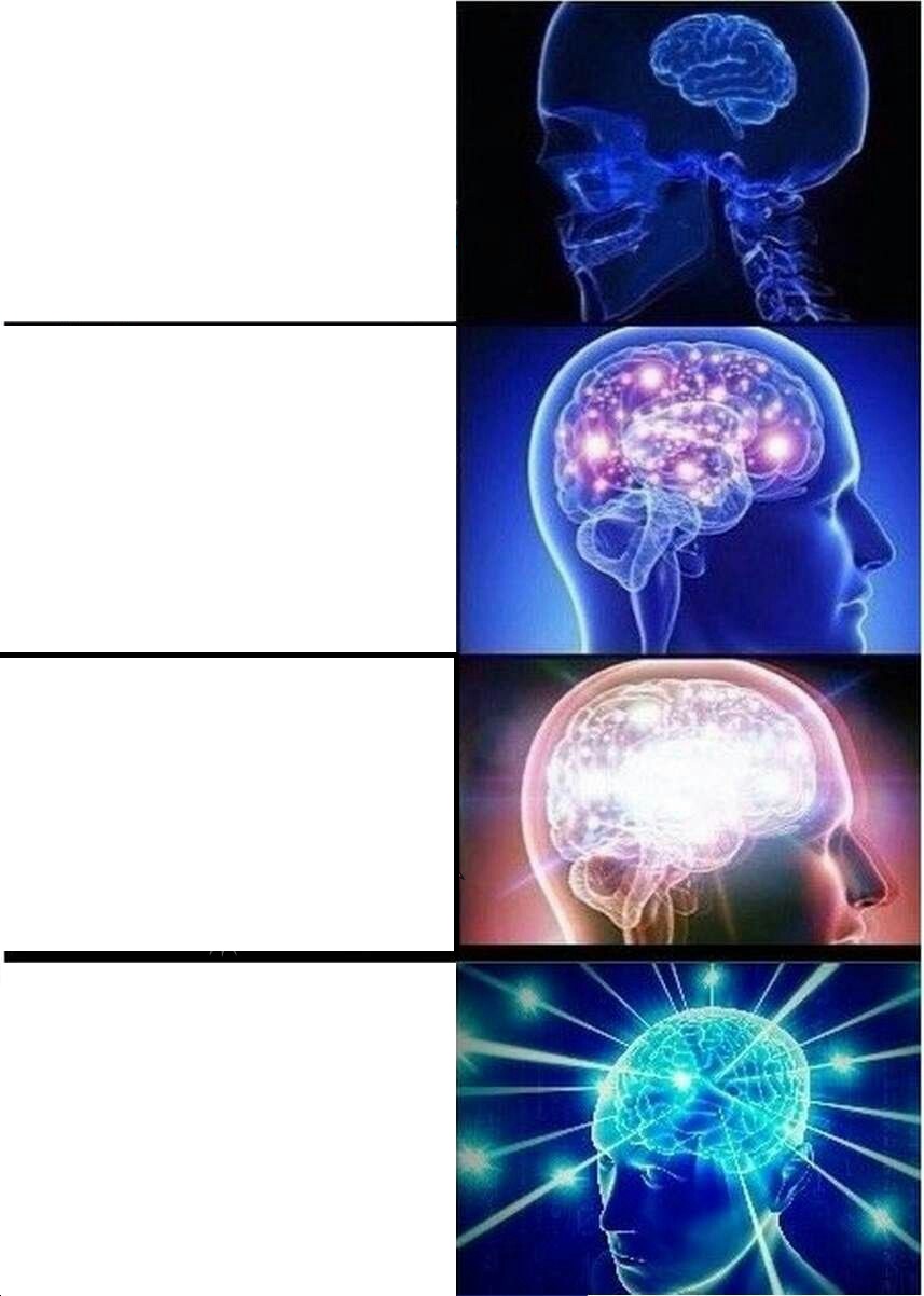 Expanding Brain meme about Soylent