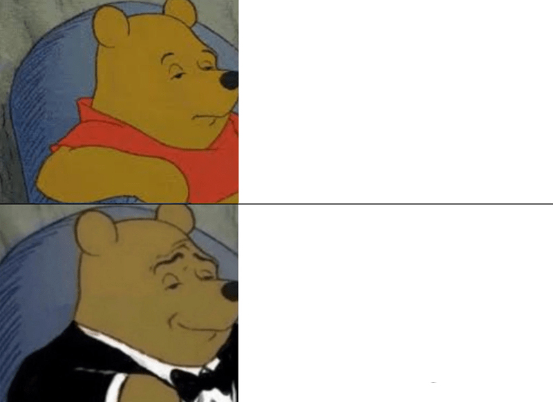 Tuxedo Winnie The Pooh meme about Soylent