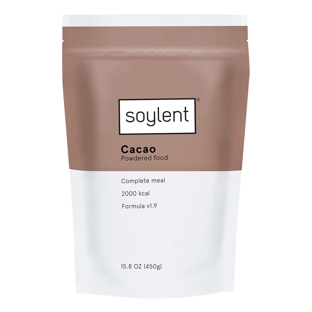 Soylent complete meal powder cacao pouch